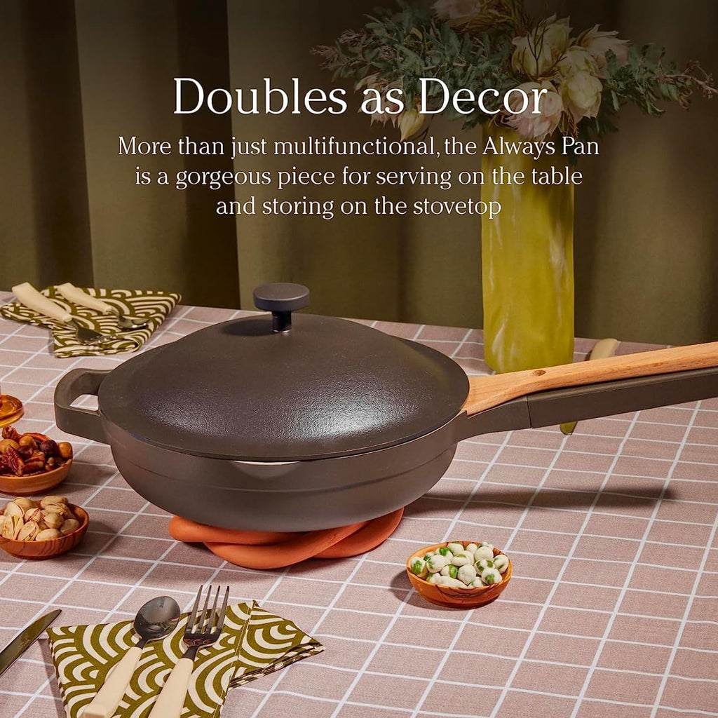 Our Place Mini Always Pan 2.0-8.5” (1.2 Qt) Nonstick, Toxin-Free Ceramic Cookware | Patented 10-in-1 Aluminum Frying & Sauté Pan | Safe for Oven, Induction & All Cooktops up to 450°F | Steam