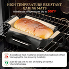 2 Pack Silicone Bread Sling with Handles – Non-Stick Baking Mat Fits 9x5" or 1.5LB Loaf Pans | Reusable, Easy Clean | Perfect for Homemade Bread, Cake, Meatloaf | Bakers & Home Cooks,19"x15"
