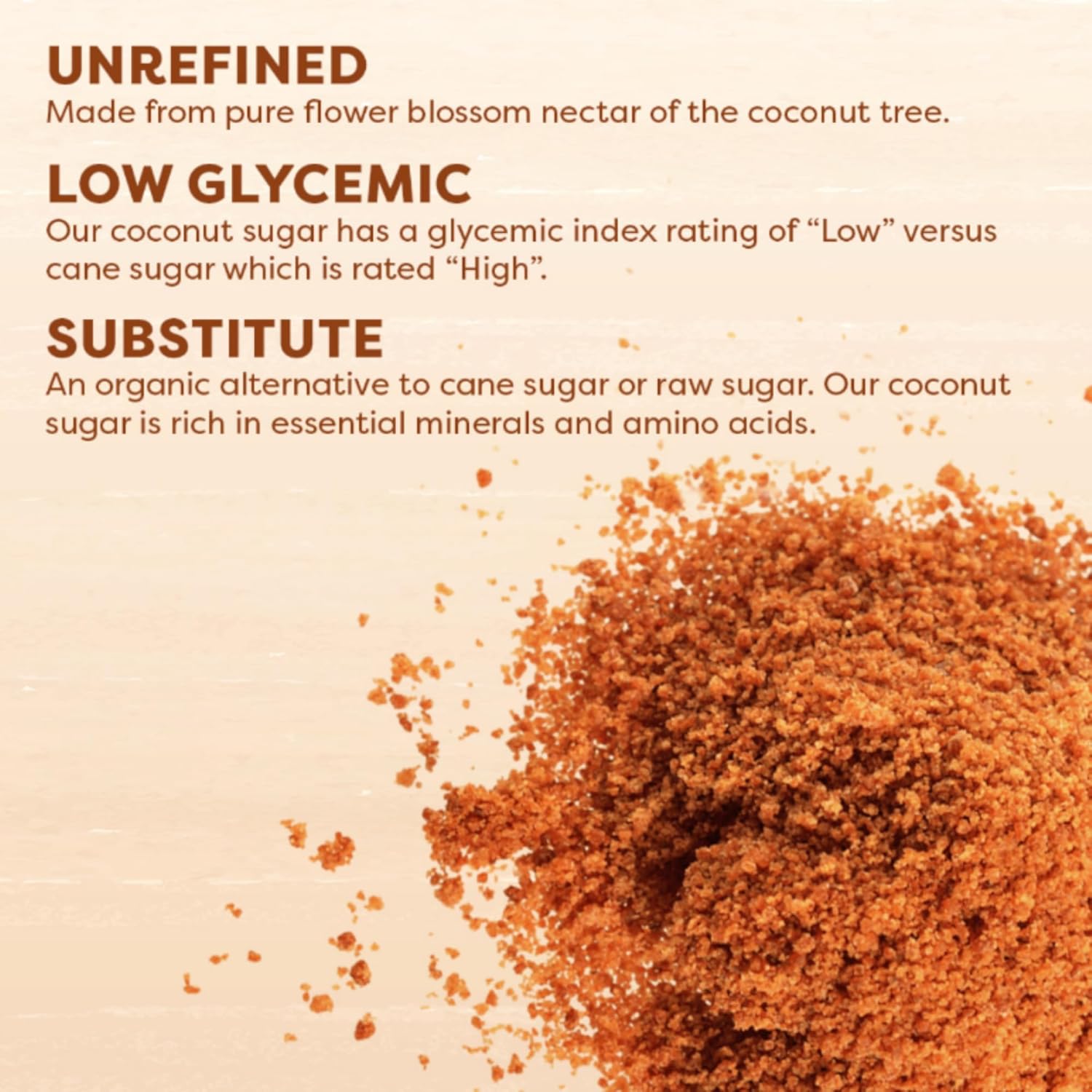 Big Tree Farms Organic Brown Coconut Sugar - Coconut Palm Sugar, Unrefined, Fine Crystals, Cane Sugar Replacement, Coconut Blossom Nectar, Vegan, Perfect for Baking - 1 Pound (Pack of 1)