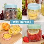 Cehomi 8 oz Mason Jars 6 Pack, 240 ml Glass Canning Jars with Regular Mouth Lids, Small Glass Storage Containers for Jelly, Jam, Honey, Pickles, Spice, Overnight Oats