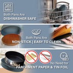 Spring Form Pans for Cheesecake, 6/8/10 Inch NONSTICK Springform Pan Set - Cheesecake Pan Set with LEAKPROOF SILICONE PROTECTOR - Cheese Cake Pans for Baking in WATER BATH - NO FOIL WRAP