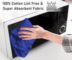 RUVANTI Flour Sack Towels 12 Pack 28 x 28 Inches, Ring Spun 100% Cotton Dish Towel, Machine Washable, Absorbent - Flour Sack Kitchen Towels for Drying and Cleaning -Navy