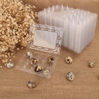 200 Pack Quail Egg Cartons, Clear Plastic Quail Egg Trays, Holds up to 12 Quail Eggs Securely - Your Ultimate Small Eggs Carton Holders for Bulk Storage and Display