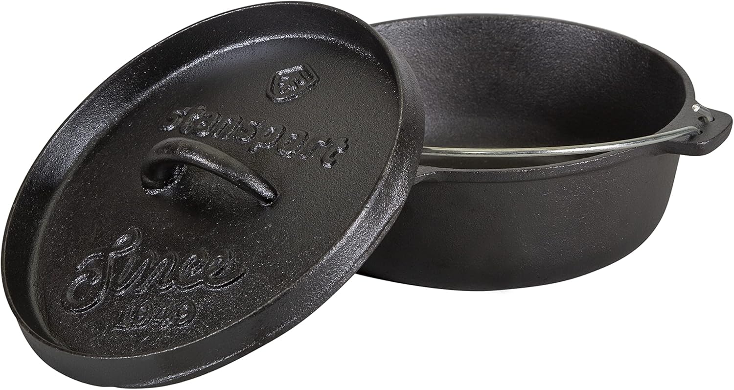 Stansport Pre-Seasoned Cast Iron Dutch Oven