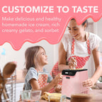 Whynter Ice Cream Maker Machine Automatic 1.28 Qt Upright with Built-In Compressor, LCD Digital Display & Timer, No Pre-Freezing, ICM-128BPS, Black/Pink