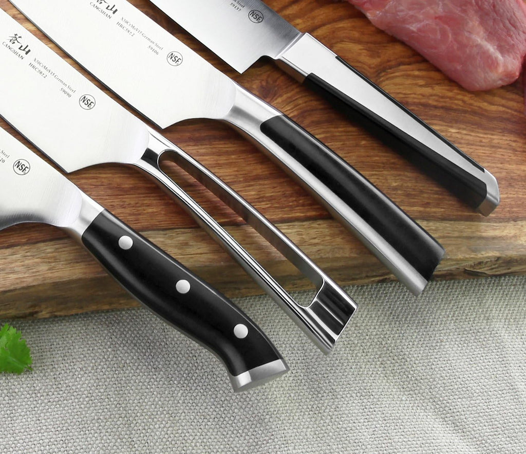 Cangshan D Series 59168 German Steel Forged Santoku Knife, 7-Inch