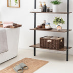 GRANNY SAYS Wicker Storage Baskets for Shelves, Waterproof Wicker Baskets for Organizing, Woven Basket for Shelves, Decorative Basket for Pantry, Brown