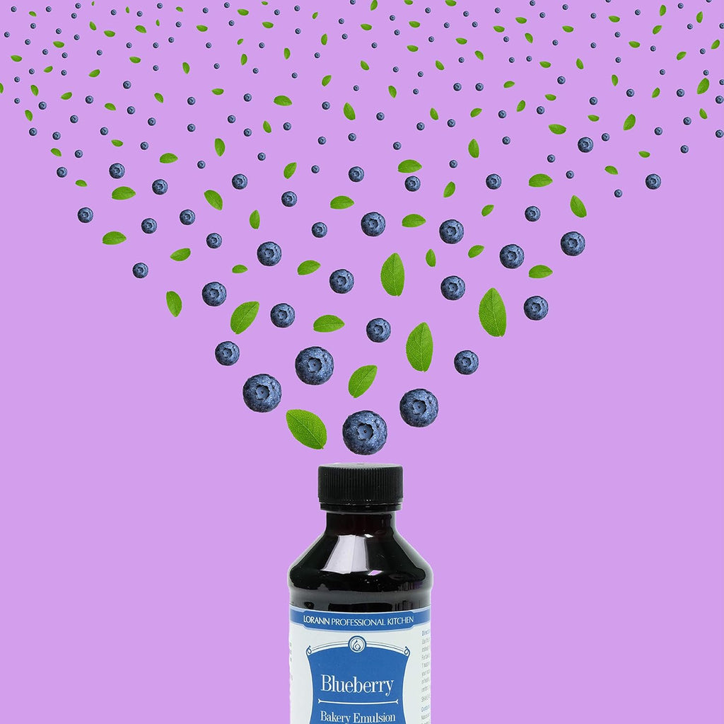 Lorann Oils Blueberry Bakery Emulsion: Realistic Blueberry Flavor, Perfect for Elevating Berry Notes in Baked Goods, Gluten-Free, Keto-Friendly, Blueberry Extract Substitute Essential for Your Kitchen