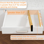 BAMEOS Drawer Divider,Expandable Bamboo Separators Adjustable Utensil Knife Fork Tool Kitchen Organizer, Clothes Fabric Drawer Organizer In Bathroom Bedroom Office, Cabinet Dresser Organizer 4-pack