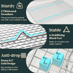 Cooling Racks for Cooking and Baking-10"x14.75" Oven Safe Premium Stainless Steel Heavy Duty Baking Rack Tight-Wire, Fits Jelly Roll Pan Rack for Roasting & Grilling & Cooking-Set of 2