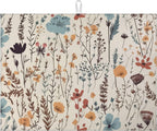 Vintage Floral Dish Drying Mat for Kitchen Counter Microfiber Absorbent Dish Kitchen Drying Mat Draining Reusable Washable for Dishes/Utensils/Counterto