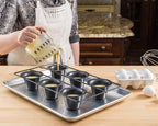 Bellemain Popover Pan for Baking - Extra Deep, Non-Stick, Easy to Clean, Sturdy, Professional Grade Materials