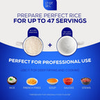 Universal (Professional Large) Caldero 47 Cups - 17 QT / 16 L, Stainless Aluminum Pot, Even Heat Distribution and Fast Cooking Dutch Oven Pot, Ergonomic Handles, Ideal for Rice, and French Fries