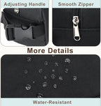 FlowFly Small Insulated Lunch box Portable Soft Bag Mini Cooler Thermal Meal Tote Kit with Buckle for Work, BlackWithBuckle