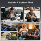 1.6L Cordless Electric Lunch Box - 24000mAh Heated Lunch Box Battery Powered with Automatic Heating, 9-Timer & 5-Temp Setting, Leakproof 304 Stainless Steel Container, Perfect for Office/Truck/Outdoor