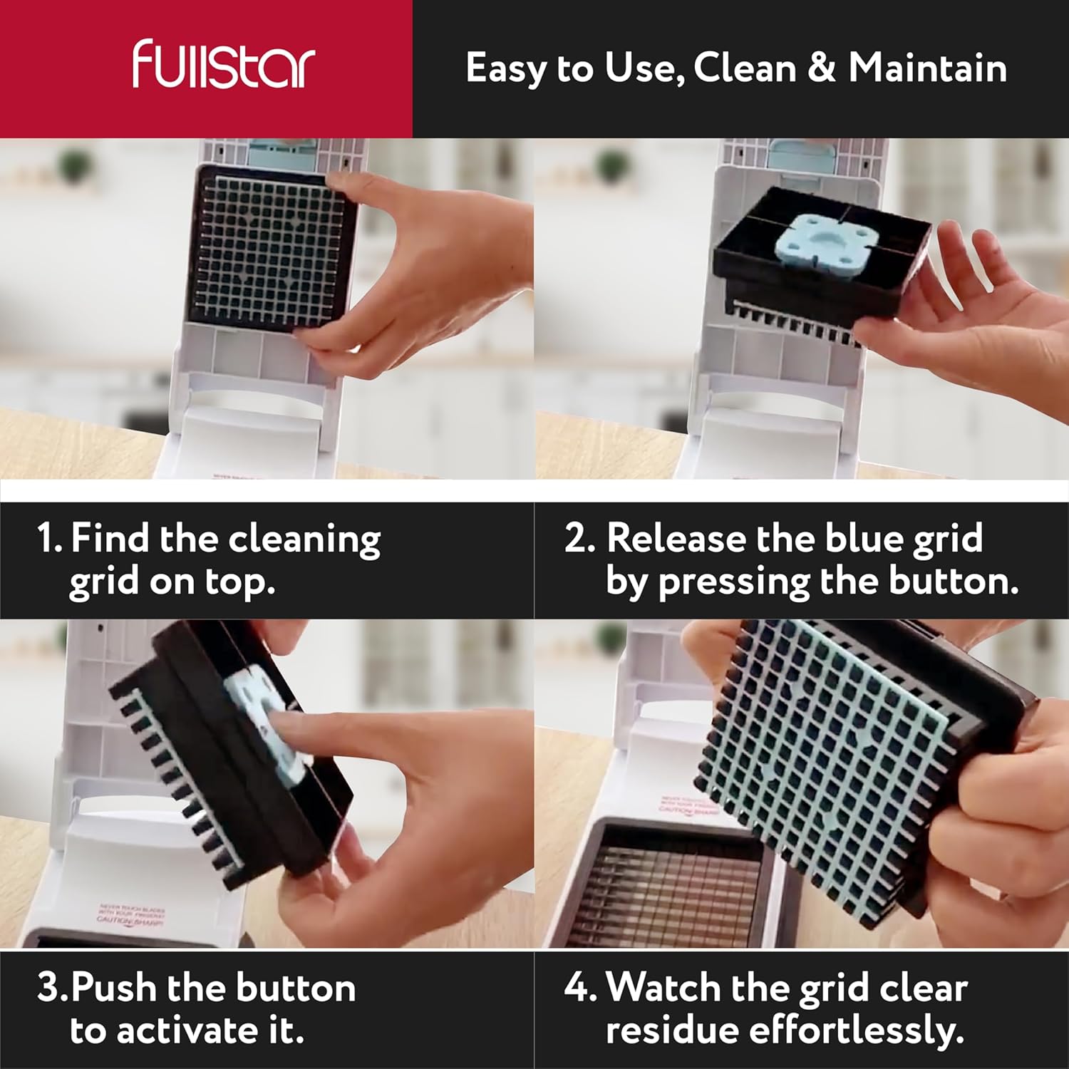 Fullstar Vegetable Chopper - Food Chopper with Container, Spiralizer, Egg Slicer & Juicer - Home Essentials & Kitchen Gadgets (XL - 9 in 1)