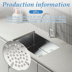 3.5 Inch Commercial Sink Strainer, Durable Drain Cover for Most 3-Tier & Commercial Sinks, Twist Design for Easy Installation, 4-Pack