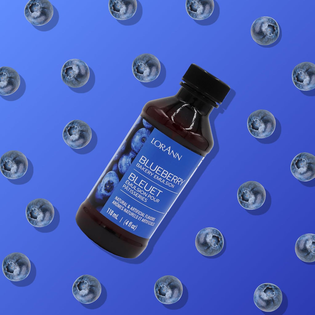 Lorann Oils Blueberry Bakery Emulsion: Realistic Blueberry Flavor, Perfect for Elevating Berry Notes in Baked Goods, Gluten-Free, Keto-Friendly, Blueberry Extract Substitute Essential for Your Kitchen