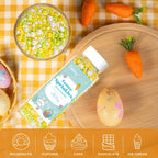 Cobakey Easter Sprinkles for Cookies 4.23 Ounce Spring Sprinkles for Baking Yellow & Green Edible Heart Perfect for Easter Cake Decorations, Baking, Ice Cream, Cookies, Cupcake Topper