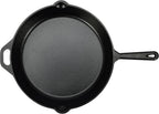 Amazon Basics Pre-Seasoned Cast Iron Skillet, Oven Safe, Even Heating, Heavy-Duty & Large, 15-Inch, Black