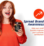 100 Custom Vinyl Stickers - Upload Your own Image, Text, Design, Logo - Personalized Logo Labels for Handmade, Packaging, Bottle, Jars, Candle, Brand Stickers (Black Gold Marble, 6x6)