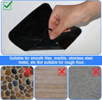 Yinkin 6 Pcs Drain Covers to Keep Bugs Out Silicone Shower Floor Tub Stoppers Bathtub Drain Stoppers Sewer Anti-Odor Mats Deodorizing Plugs for Bathroom(6 x 6 Inch,Square,Black)