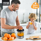 Electric Citrus juicer - 2 cones & BPA-free I High juice yield & Large Volume I 24oz Orange juicer squeezer I Esprimidoras electrico Exprimidor de limones y jugo naranjas for Juicers Machine