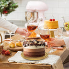 cutesun Wood Cake Stand with Lid, 12in Acacia Wood Cake Plate with Cover, Wooden Cake Display Stand with Acrylic Dome, Cake Holder Tray for Wedding Gift，Kitchen,Birthday,Parties,Baking Gifts