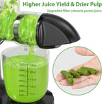 Aeitto Juicer Machines with Soft & Hard Modes, Quiet Motor, Reverse Function, Juicer Machines Vegetable and Fruit, Cold Press Juicer, Easy to Clean with Brush