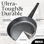 THE ROCK SOHO Nonstick Saucepan with Lid, 2 Quarts Small Pot with PPG Quantum2 Coating – Durable for Urban Kitchens, Nothing Sticks, Never Warps, Lasts Longer, Induction Compatible, PFOA-Free, Black