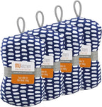 MÜkitchen Premuim Sponge for Dishes and Household Cleaning | Microfiber Print and Non-Scratch Scrub Pad | Set of 4 | (Stones)