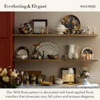 MACKENZIE-CHILDS Wild Rose Brown Utensil Holder