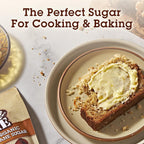 Sugar In The Raw Organic Granulated White Premium Cane Sugar, No Erythritol, Pure Natural Sweetener, Hot & Cold Drinks, Coffee, Baking, Vegan, Gluten-Free, Non-GMO, Bulk Sugar, 24 oz Bag (8-Pack)