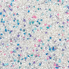 Fancy Sprinkles Unicorn Breath Fancy Sugar Pearlescent White Sugar Crystals Flecked with Blue, Purple, Pink, and Teal Sugars, and Silver Mini Edible Glitter Stars (4 OZ)