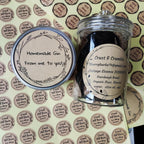 Custom Stickers Kraft Paper Labels Personalized Withe Text, Business Logo Customized Food Jars Labels Bakery Label Sticker Package Favor Canning Circle 100pcs (Style 7)