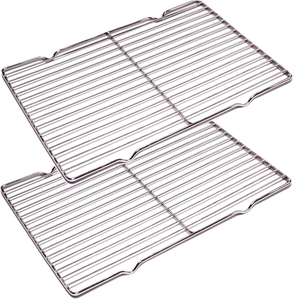 2Pcs Stainless Steel Cooling Racks, Cooling Racks for Cooking and Baking, Cookie Cooling Rack, Oven Cooling Racks for Cooking