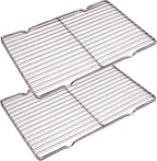 2Pcs Stainless Steel Cooling Racks, Cooling Racks for Cooking and Baking, Cookie Cooling Rack, Oven Cooling Racks for Cooking