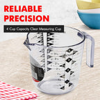 Chef Craft Select Plastic Measuring Cup, 4 Cup, Clear