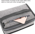 FlowFly Small Insulated Lunch box Portable Soft Bag Mini Cooler Thermal Meal Tote Kit with Handle for Work & School, Heather Grey