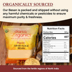 Darsa Organics Gram Flour - 2 lb Besan Flour, USDA Organic, Chemical Free, Non-GMO, Kosher, Premium Chickpea Flour for Cooking & Skin Care, Ideal for Gluten Free Diets & Face Masks