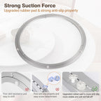 20 Inch Lazy Susan Aluminum Alloy Rotating Turntable Bearing, Non - Slip Metal Bearing Swivel Plate Hardware for Dining and Workbench,440 Pounds Capacity