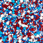 Sprinkles | Blue Sprinkle | 4 Ounces | Jimmies | Sprinkle | Manvscakes, Chocolate Flavor, Non Toxic