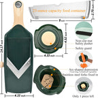 Adjustable Mandoline Slicer for Kitchen - Ultra Sharp V-Blade with Container, Julienning Slicer for Potatoes, Apples, Onions, Tomatoes
