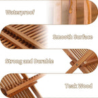 Utoplike Teak Dish Drainer Rack Collapsible 2 Tier Dish Rack Dish Drying Rack Foldable Plate Organizer Holder for Kitchen Compact