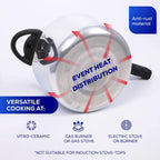 Universal (4.2 Quart / 4 Liter) Pressure Cooker, 5 Servings, Aluminum Pressure Cooker With Multiple Safety Systems and Heat Resistant Handles For Stews, Soup, Meat, and Beans