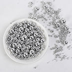 Dazzjoy Silver Pearl Sugar Candy Sprinkles, Edible Pearl Mix Size, 4.58oz, Cake Decoration & Cake Toppers, Baking Cake Decorations, Wedding Party Valentines Easter Supplies