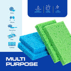 SCRUBIT 48-Count Sponges Kitchen for Dishes Cleaning - Non-Scratch Dish Scrub Sponge - Packaging May Vary, Natural Cellulose Kitchen Sponges