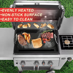 Spirit 200 Full Size Griddle Inserts for Weber GS4 Spirit II & I 200 Series 2-Burner E-210 E-220 S-220 S-210 S-215 Gas Grill Parts, Carbon Steel Flat Top Griddle Plate for Weber 7637 64815 Grate