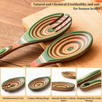 Gudamaye Pakkawood Wooden Salad Server Set,10.5 inch Salad Tongs for Serving including Salad Mixing Dinner Fork and Spoon,Long Handle Salad Server Set