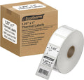 1.25" x 1" Thermal Labels | 4 Rolls | 5520 Labels | fits Zebra, Godex, Arkscan, iDPRT, Offnova Thermal Label Printers and More | Blank White Adhesive Stickers by Ecotherm